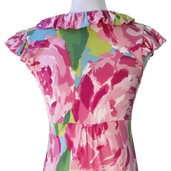 Lilly Pulitzer Clare Dress in First Impressions Hotty Pink Print - Picture 6 of 9